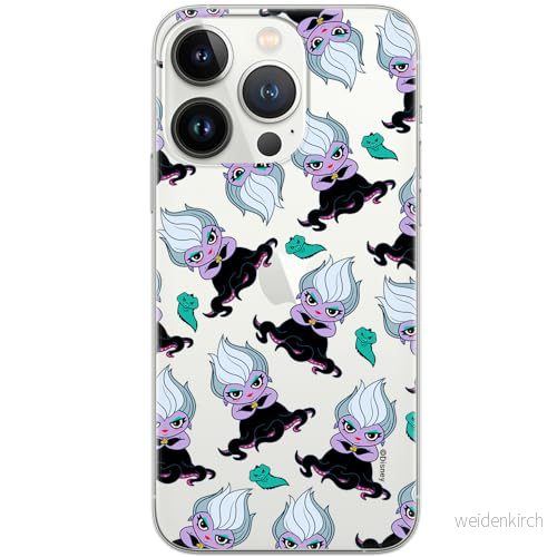 ERT GROUP mobiltelefonfodral för Iphone 13 PRO originalt och officiellt licensierat Disney mönster Ursula 005 optimalt anpassad till formen på mobiltelefonen, gedeeltelijk transparant 5905131468246