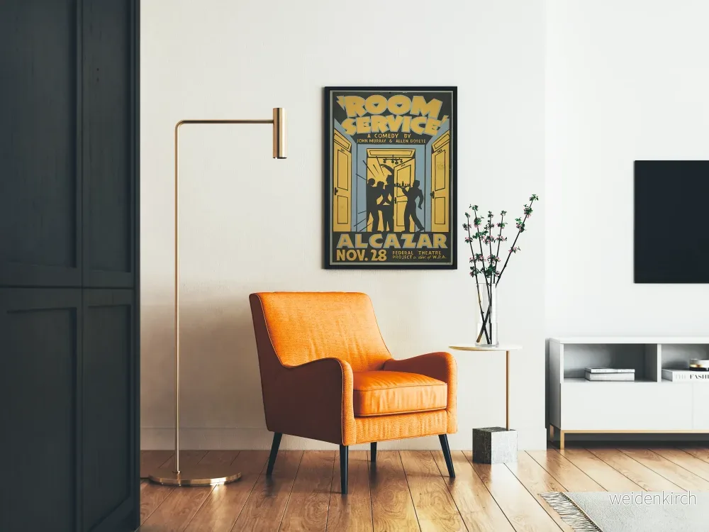 Vintageposter Room Service - Väggdekoration teater komedi - Bild 2