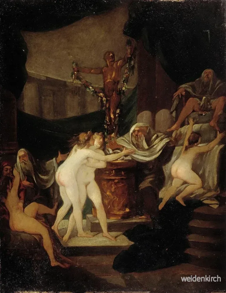 Målning La Fête de Bacchus - Alexandre-Évariste Fragonard | Konsttryck - Bild 2