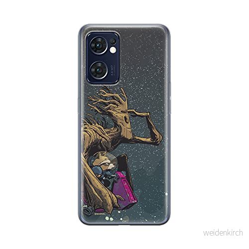 ERT GROUP mobiltelefonfodral för Oppo RENO 7 5G originalt och officiellt licensierat Marvel mönster Guardians of the Galaxy 003 anpassad till formen på mobiltelefonen, fodral tillverkad av TPU plast 5905511301941