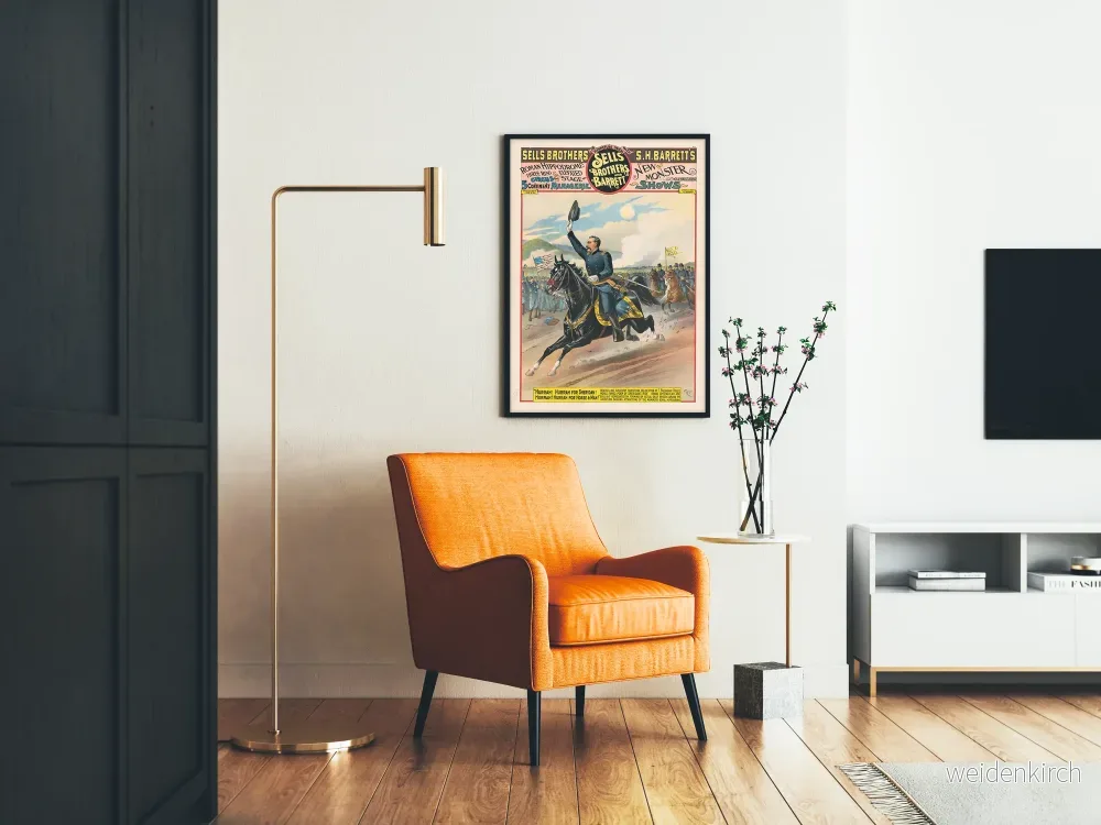 Vintageposter Sells Brothers och Barrett - Sheridan till häst - Bild 2