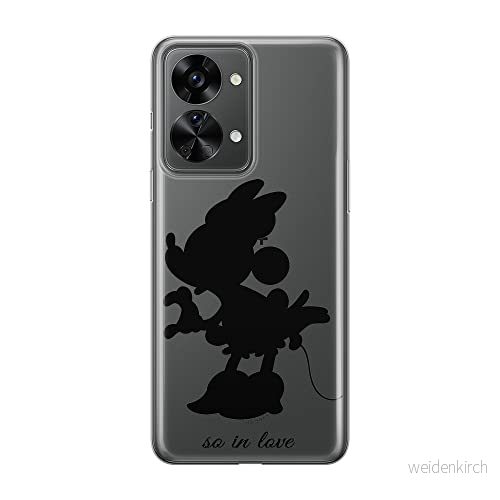 ERT GROUP mobiltelefonfodral för Oneplus NORD 2T 5G originalt och officiellt licensierat Disney mönster Minnie 002 optimalt anpassad till formen på mobiltelefonen, gedeeltelijk transparant 5905511279028