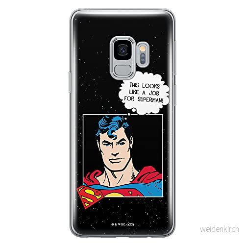 ERT GROUP mobiltelefonfodral för Samsung S9 originalt och officiellt licensierat DC mönster Superman 037 optimalt anpassad till formen på mobiltelefonen, fodral tillverkad av TPU plast 5905131571410