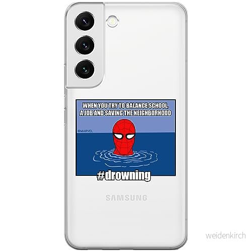 ERT GROUP mobiltelefonfodral för Samsung S22 PLUS originalt och officiellt licensierat Marvel mönster Spider Man 037 optimalt anpassad till formen på mobiltelefonen, gedeeltelijk transparant 5905795012823