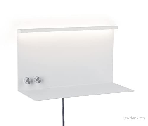 Paulmann 96772 LED väggarmatur Jarina USB C 4,5 / 1x1,6 W 540 lm 200 Dimbar 350x170 mm Matt vit Metall 3000 K 4000870967720