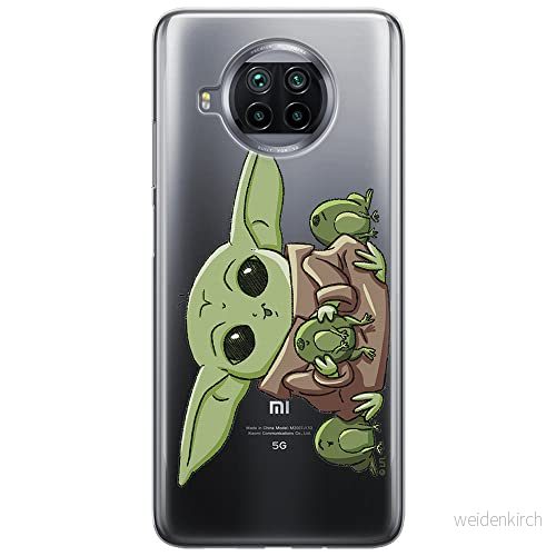 ERT GROUP mobiltelefonfodral för Xiaomi MI 10T LITE/REDMI NOTE 9 PRO 5G originalt och officiellt licensierat Star Wars mönster Baby Yoda 014, gedeeltelijk transparant 5904805056253
