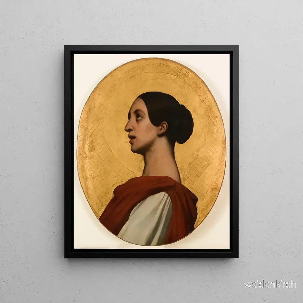 Målning Portrait de Pauline Viardot en sainte Cécile - Ary Scheffer | Konsttryck