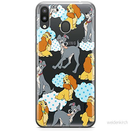 ERT GROUP mobiltelefonfodral för Samsung M20 originalt och officiellt licensierat Disney mönster Lady and the Tramp 004 optimalt anpassad till formen på mobiltelefonen, gedeeltelijk transparant 5905131773883