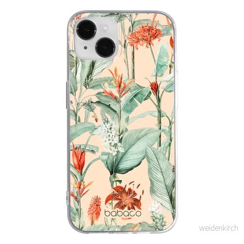 ERT GROUP mobiltelefonfodral för Apple Iphone 14 PLUS originalt och officiellt licensierat Babaco mönster Flowers 048 optimalt anpassad till formen på mobiltelefonen, fodral tillverkad av TPU plast 5905131903648