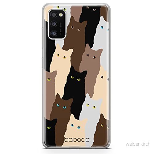ERT GROUP mobiltelefonfodral för Samsung A41 originalt och officiellt licensierat Babaco mönster Cats 001 optimalt anpassad till formen på mobiltelefonen, fodral tillverkad av TPU plast 5905131056207