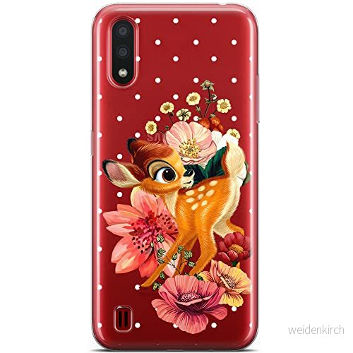 ERT GROUP mobiltelefonfodral för Samsung A01 originalt och officiellt licensierat Disney mönster Bambi 014 optimalt anpassad till formen på mobiltelefonen, gedeeltelijk transparant 5904805361975