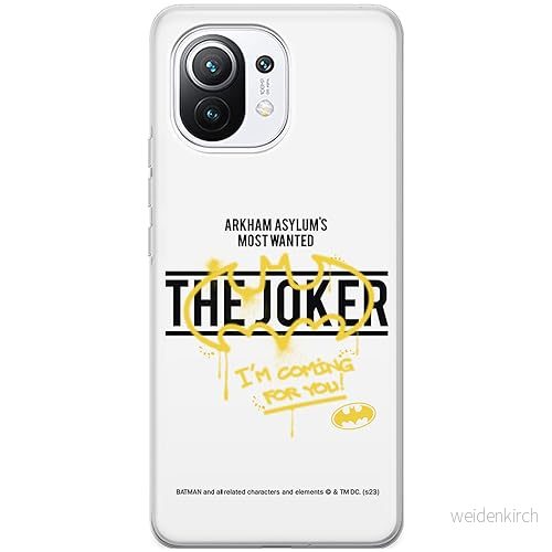 ERT GROUP mobiltelefonfodral för Xiaomi 11 originalt och officiellt licensierat DC mönster Batman & Joker 006 optimalt anpassad till formen på mobiltelefonen, fodral tillverkad av TPU plast 5905795060312
