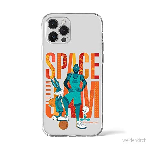 ERT GROUP mobiltelefonfodral för Iphone 12 PRO MAX originalt och officiellt licensierat Looney Tunes mönster Space Jam 002 anpassad till formen på mobiltelefonen, fodral tillverkad av TPU plast 5905511016029