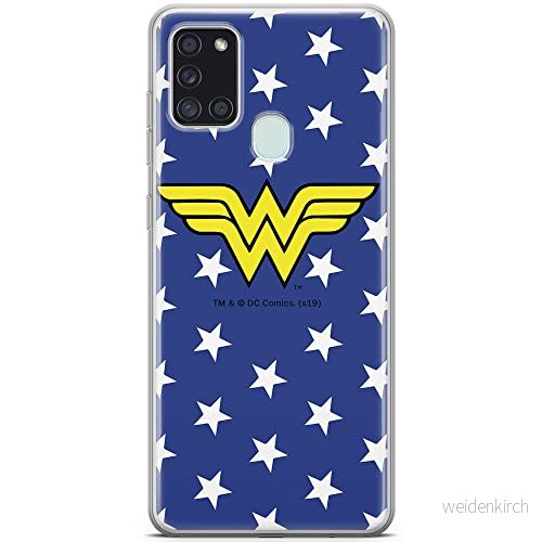 ERT GROUP mobiltelefonfodral för Samsung A21s originalt och officiellt licensierat DC mönster Wonder Woman 006 optimalt anpassad till formen på mobiltelefonen, fodral tillverkad av TPU plast 5903040259207