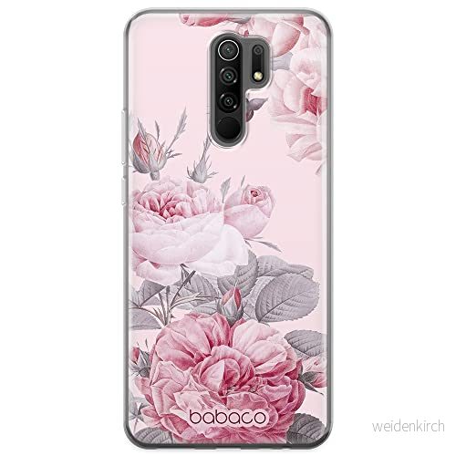 ERT GROUP mobiltelefonfodral för Xiaomi REDMI 9 originalt och officiellt licensierat Babaco mönster Flowers 050 optimalt anpassad till formen på mobiltelefonen, fodral tillverkad av TPU plast 5905131350107