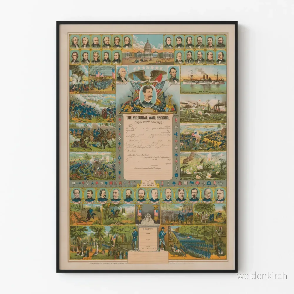 Historisk Amerikansk Krigsaffisch – The Pictorial War Record