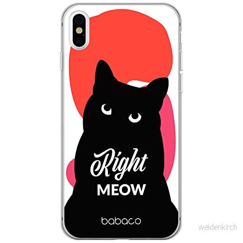 ERT GROUP mobiltelefonfodral för Iphone X/XS originalt och officiellt licensierat Babaco mönster Cats 004 optimalt anpassad till formen på mobiltelefonen, fodral tillverkad av TPU plast 5905131113672