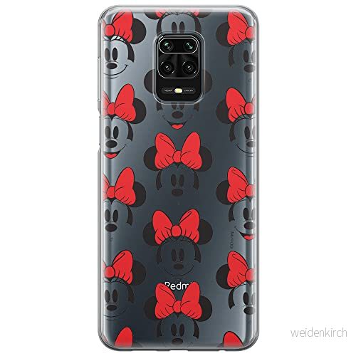 ERT GROUP mobiltelefonfodral för Xiaomi REDMI NOTE 9 PRO/ 9S originalt och officiellt licensierat Disney mönster Minnie 058 optimalt anpassad till formen på mobiltelefonen, gedeeltelijk transparant 5903040312896