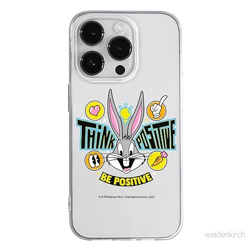 ERT GROUP mobiltelefonfodral för Iphone 14 PRO originalt och officiellt licensierat Looney Tunes mönster Bugs 019 optimalt anpassad till formen på mobiltelefonen, gedeeltelijk transparant 5905795082789