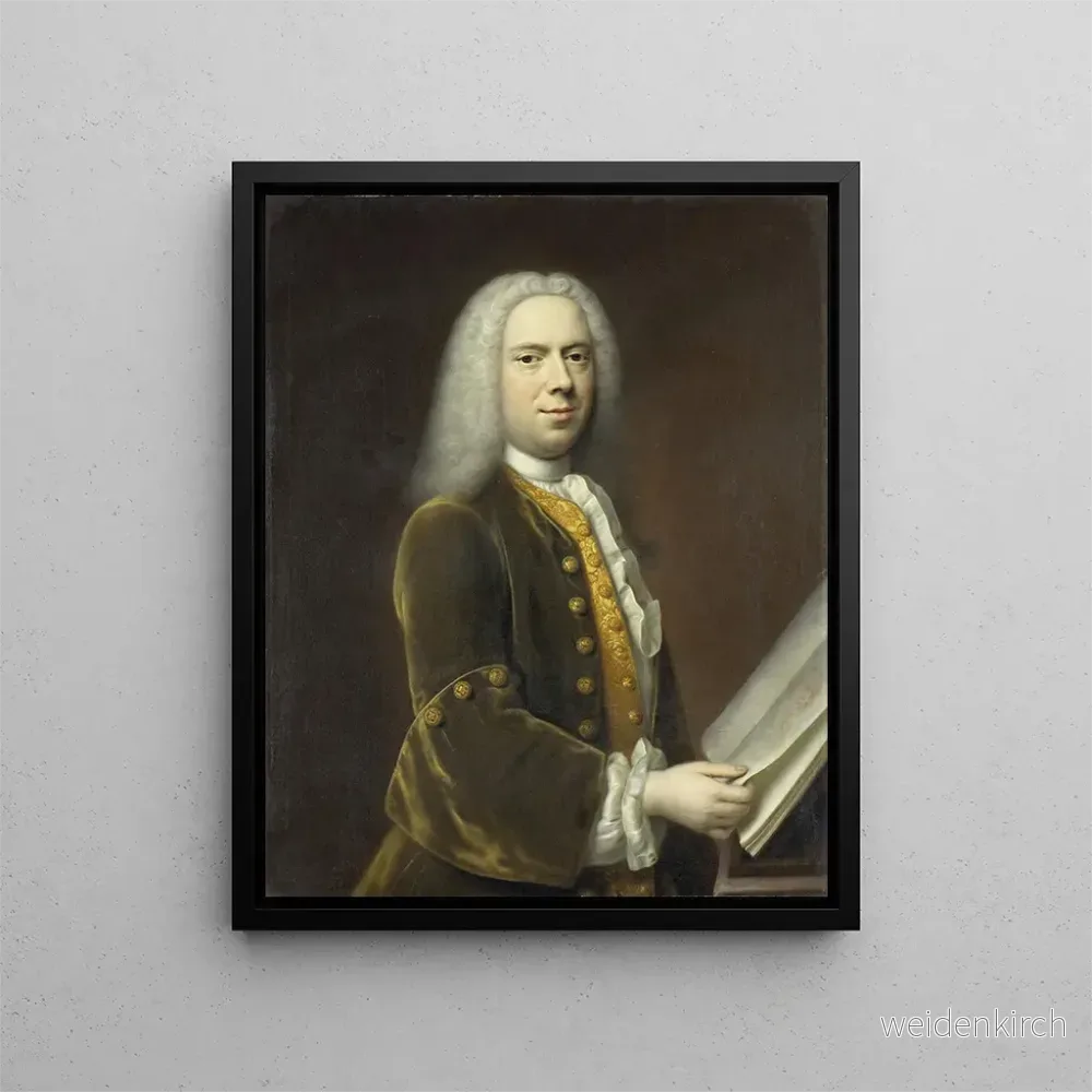 Målning Porträtt av en man troligen Cornelis Troost 1696-1750 - Balthasar Denner | Konsttryck