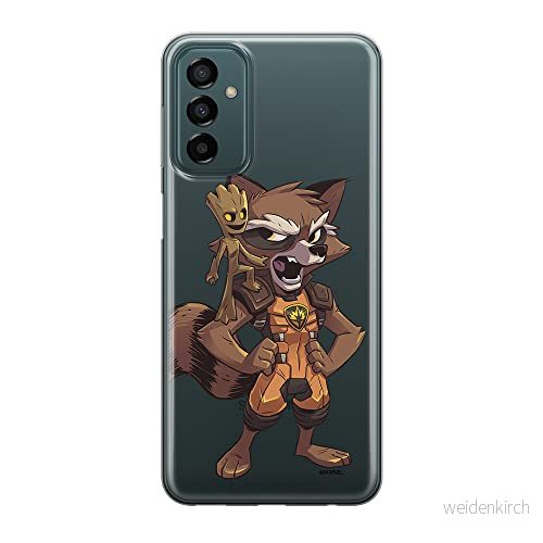 ERT GROUP mobiltelefonfodral för Samsung M13 4G/M23 5G/F23 originalt och officiellt licensierat Marvel mönster Guardians of the Galaxy 018, gedeeltelijk transparant 5905511361792