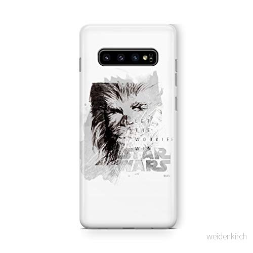 ERT GROUP mobiltelefonfodral för Samsung S10 originalt och officiellt licensierat Star Wars mönster Chewbacca 004 Vit optimalt anpassad till formen på mobiltelefonen, fodral tillverkad av TPU plast 5902980108880