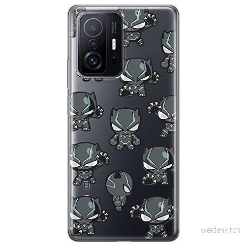 ERT GROUP mobiltelefonfodral för Xiaomi 11T 5G / PRO originalt och officiellt licensierat Marvel mönster Black Panther 016 anpassad till formen på mobiltelefonen, gedeeltelijk transparant 5904805560835
