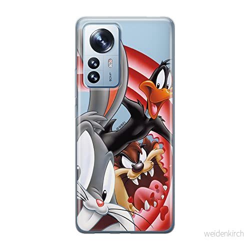 ERT GROUP mobiltelefonfodral för Xiaomi 12 PRO originalt och officiellt licensierat Looney Tunes mönster 006 optimalt anpassad till formen på mobiltelefonen, gedeeltelijk transparant 5905511514723
