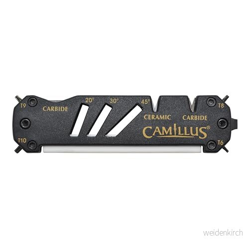 Camillus Glide Multislipmaskin, med torx bits och skruvmejsel, S2/435 stål, GFN handtag, svart, 12,1 cm 16162192248