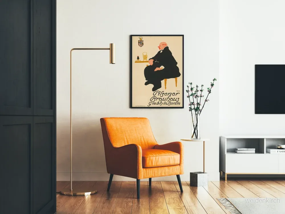 Vintageposter Pilsener Brauhaus GmbH Berlin för väggdekoration - Bild 2