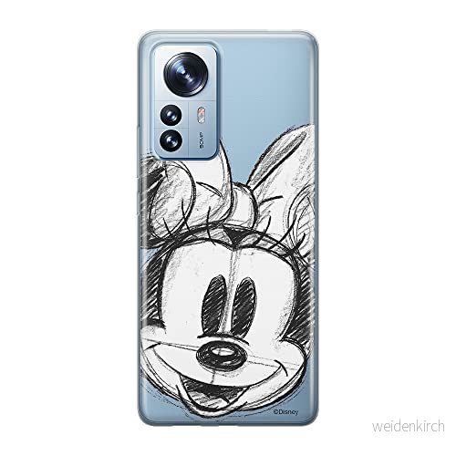 ERT GROUP mobiltelefonfodral för Xiaomi 12 PRO originalt och officiellt licensierat Disney mönster Minnie 012 optimalt anpassad till formen på mobiltelefonen, gedeeltelijk transparant 5905511519834