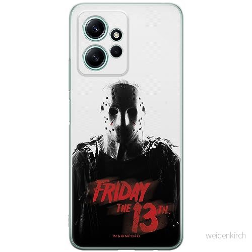 ERT GROUP mobiltelefonfodral för Xiaomi REDMI NOTE 12 4G originalt och officiellt licensierat Horror mönster Friday the 13th 014 anpassad till formen på mobiltelefonen, fodral tillverkad av TPU plast 5905511949341