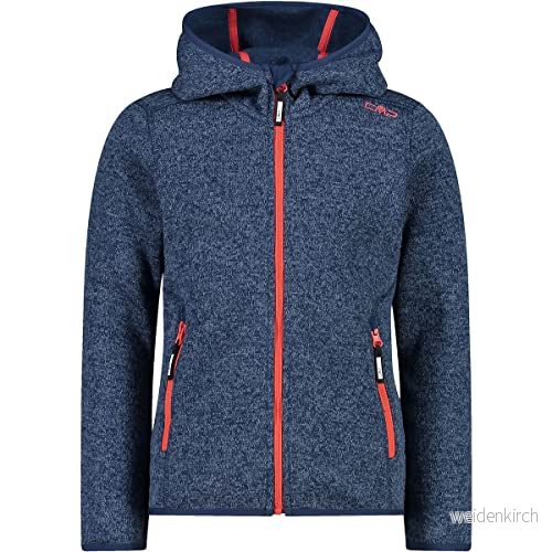 CMP Knit Tech Mélange Fleece Jacket With Hood Unisex Barn 8059342112898