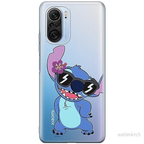 ERT GROUP mobiltelefonfodral för Xiaomi MI 11i/ REDMI K40/K40 PRO/POCO F3/ F3 PRO originalt och officiellt licensierat Disney mönster Stitch 007, gedeeltelijk transparant 5905511877248