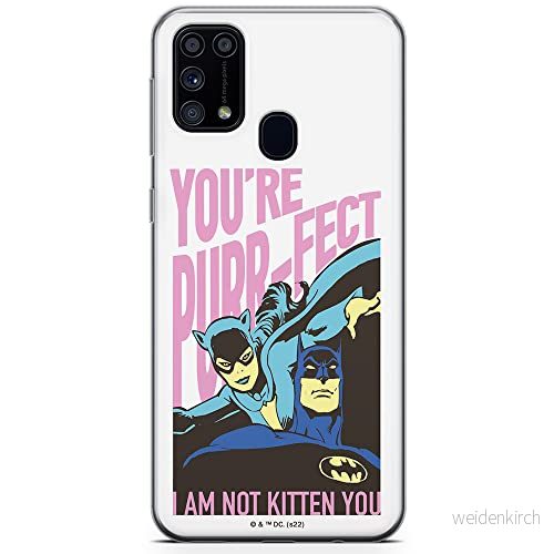 ERT GROUP mobiltelefonfodral för Samsung M31 originalt och officiellt licensierat DC mönster Batman 067 optimalt anpassad till formen på mobiltelefonen, fodral tillverkad av TPU plast 5905131519818