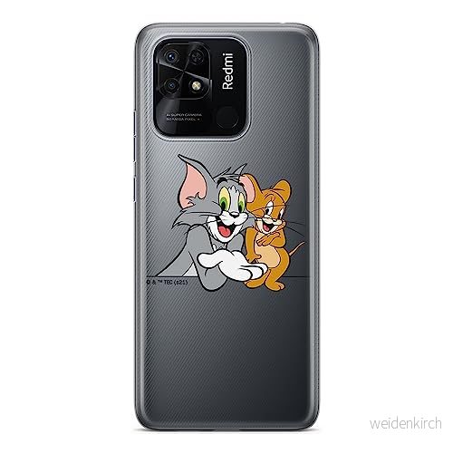 ERT GROUP mobiltelefonfodral för Xiaomi REDMI 10C originalt och officiellt licensierat Tom & Jerry mönster 005 optimalt anpassad till formen på mobiltelefonen, gedeeltelijk transparant 5905511548223