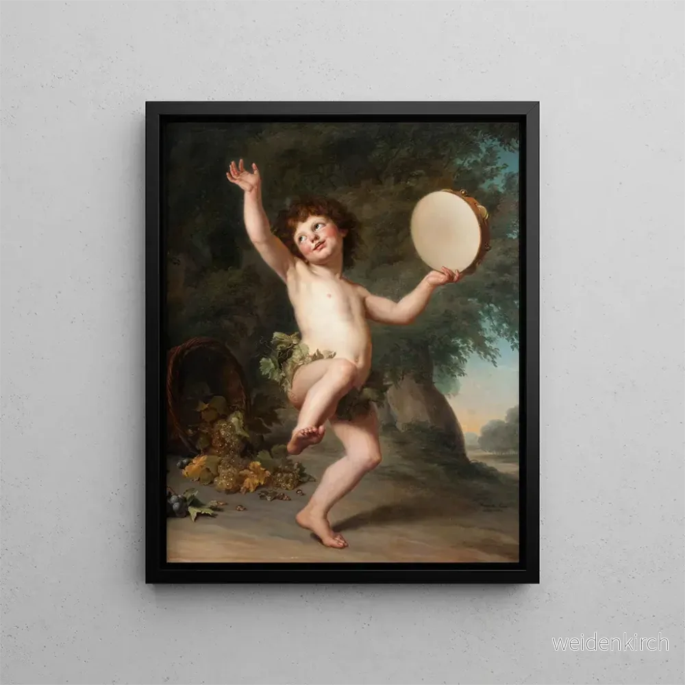 Målning Cupidon som Bacchus - Adolf Ulrik Wertmüller | Konsttryck
