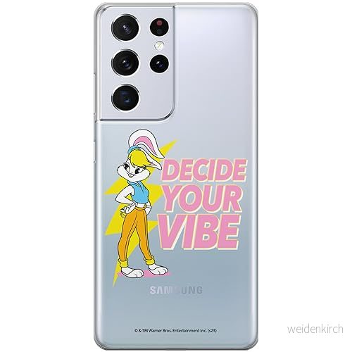 ERT GROUP mobiltelefonfodral för Samsung S21 ULTRA originalt och officiellt licensierat Looney Tunes mönster Lola 006 optimalt anpassad till formen på mobiltelefonen, gedeeltelijk transparant 5905795068295