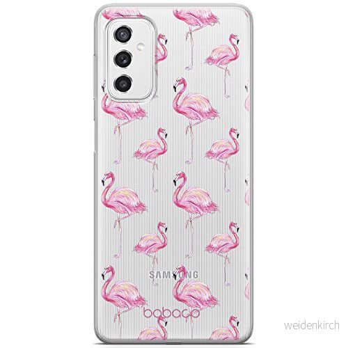 ERT GROUP mobiltelefonfodral för Samsung M52 5G originalt och officiellt licensierat Babaco mönster Flamingo 005 optimalt anpassad till formen på mobiltelefonen, gedeeltelijk transparant 5904805488504