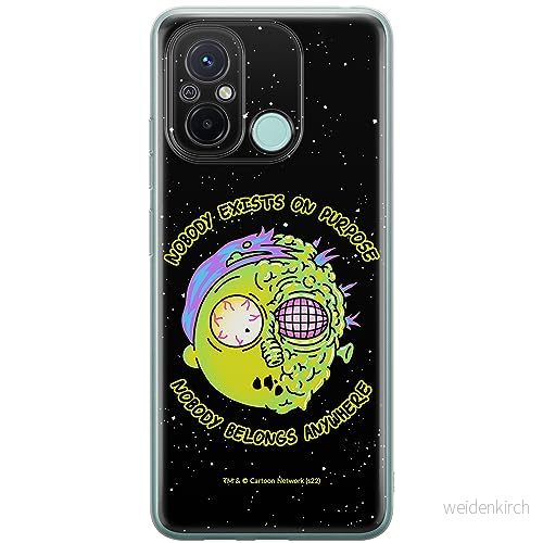 ERT GROUP mobiltelefonfodral för Xiaomi REDMI 12C/ 11A originalt och officiellt licensierat Rick and Morty mönster & 010, fodral tillverkad av TPU plast 5905511849917