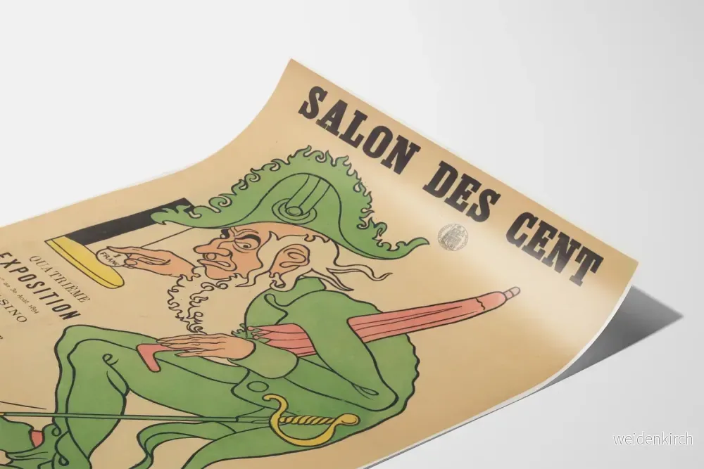 Vintageposter från Salon des Cent-utställningen 1894 Boulogne-sur-Mer - Bild 3