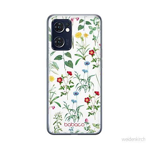 ERT GROUP mobiltelefonfodral för Oppo RENO 7 5G originalt och officiellt licensierat Babaco mönster Flowers 042 optimalt anpassad till formen på mobiltelefonen, fodral tillverkad av TPU plast 5905511316860