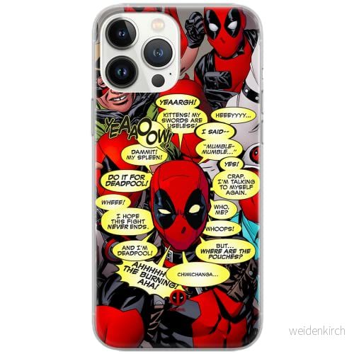 ERT GROUP mobiltelefonfodral för Xiaomi REDMI 10 originalt och officiellt licensierat Marvel mönster Deadpool 008, fodral tillverkad av TPU plast 5904805012310