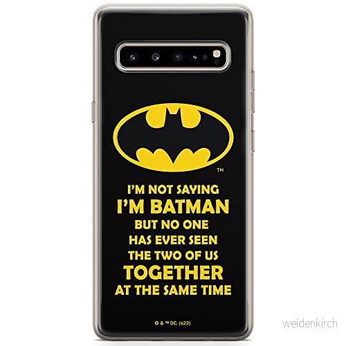 ERT GROUP mobiltelefonfodral för Samsung S10 5G originalt och officiellt licensierat DC mönster Batman 053 optimalt anpassad till formen på mobiltelefonen, fodral tillverkad av TPU plast 5905131551528