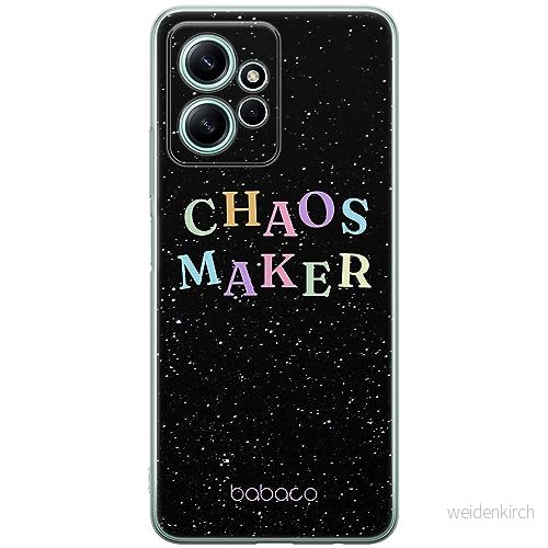 ERT GROUP mobiltelefonfodral för Xiaomi REDMI NOTE 12 4G originalt och officiellt licensierat Babaco mönster Chaos maker 002 anpassad till formen på mobiltelefonen, fodral tillverkad av TPU plast 5905511943165