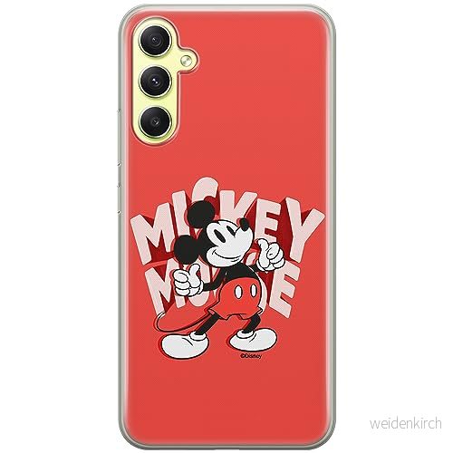 ERT GROUP mobiltelefonfodral för Samsung A34 5G originalt och officiellt licensierat Disney mönster Mickey 044 optimalt anpassad till formen på mobiltelefonen, fodral tillverkad av TPU plast 5905511788322