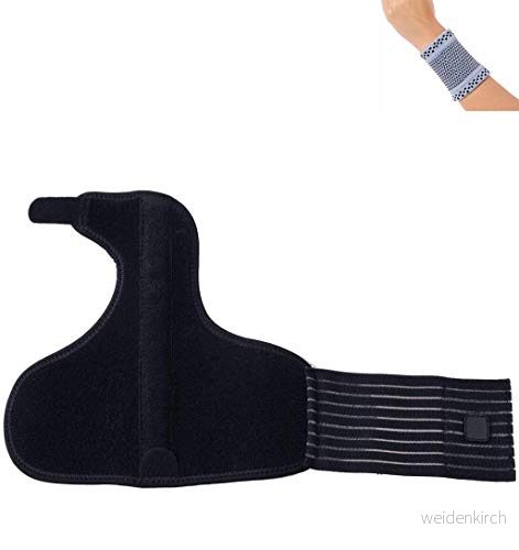 Amsahr Trigger Finger Splint för hand fraktur sår ledsmärta handledsstöd med tumortos universal 1223 cm inklusive armband 845925096260