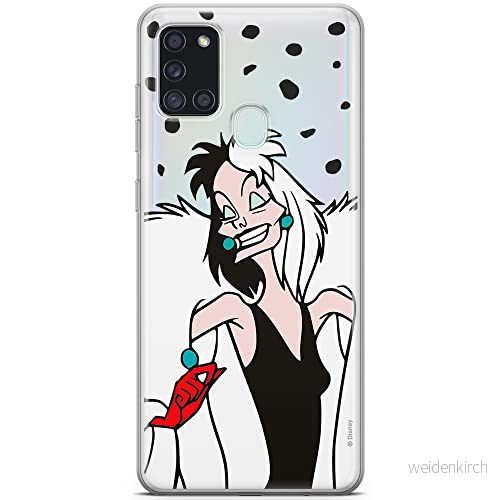 ERT GROUP mobiltelefonfodral för Samsung A21s originalt och officiellt licensierat Disney mönster Cruella 004 optimalt anpassad till formen på mobiltelefonen, gedeeltelijk transparant 5903040262580