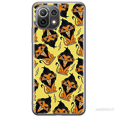 ERT GROUP mobiltelefonfodral för Xiaomi 11 LITE 4G/5G originalt och officiellt licensierat Disney mönster Scar 002, fodral tillverkad av TPU plast 5905131445667