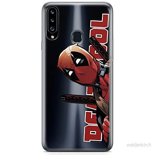 ERT GROUP mobiltelefonfodral för Samsung A20S originalt och officiellt licensierat Marvel mönster Deadpool 002 optimalt anpassad till formen på mobiltelefonen, gedeeltelijk transparant 5904805442285